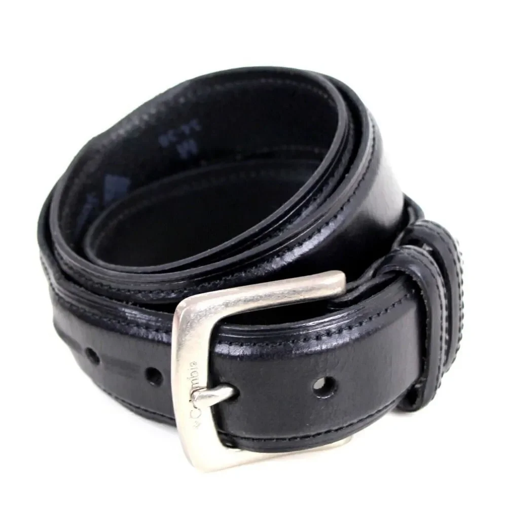 Columbia BLACK GENUINE LEATHER 1 3/8